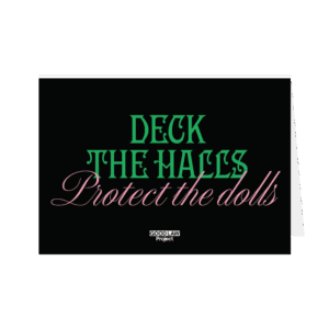 "Deck The Halls" Greetings Card - landscape