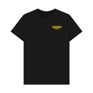 Classic black T-Shirt - Yellow Good Law Project logo