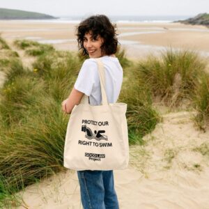 "Protect our right to swim" - Tote bag