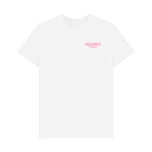 Classic white T-Shirt - Pink Good Law Project logo