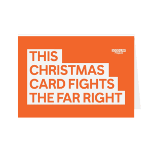 "This Christmas Card Fights The Far Right" Greetings Card