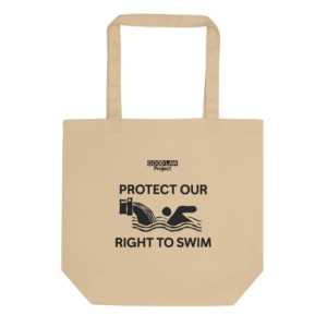 'Protect our right to swim' tote