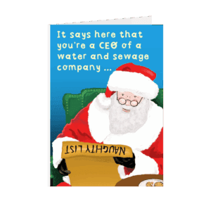 Rosie Johnson x Good Law Project - Naughty List Greetings Card