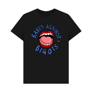 Vulgadrawings “Babes against bigots” t-shirt (blue text)