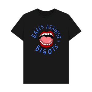 Vulgadrawings “Babes against bigots” t-shirt (blue text)