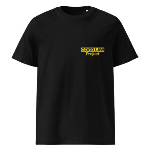 Good Law Project logo T-shirt (yellow)