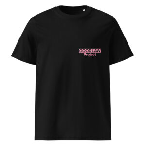 Good Law Project logo T-shirt (pink)