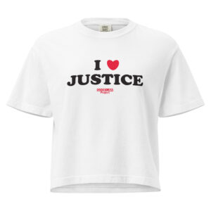 'I ❤︎ Justice' boxy T-shirt